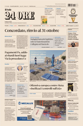 Cover of Il Sole 24 Ore