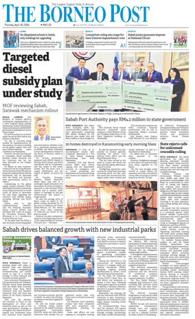 Cover of The Borneo Post (Sabah)
