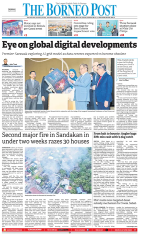 Cover of The Borneo Post (Sarawak)