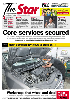 Cover of The Star Malaysia