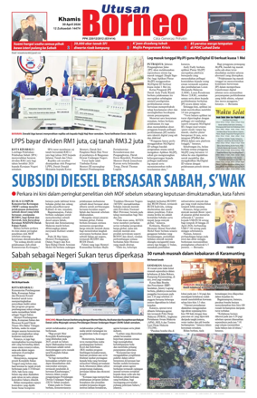 Cover of Utusan Borneo (Sabah)
