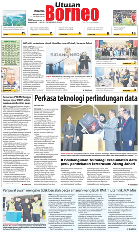 Cover of Utusan Borneo (Sarawak)