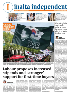 Cover of Malta Independent