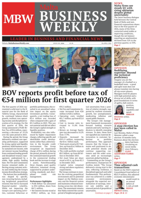 Cover of The Malta Business Weekly