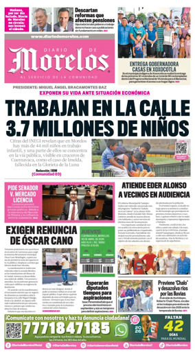 Cover of Diario de Morelos