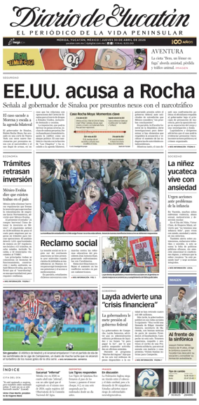 Cover of Diario de Yucatan
