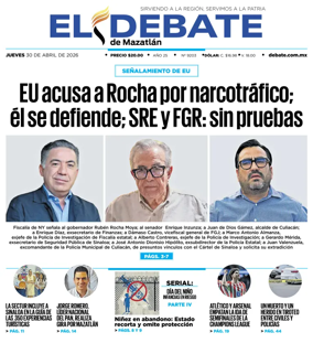 Cover of El Debate de Mazatlan