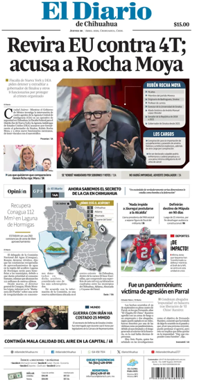 Cover of El Diario de Chihuahua