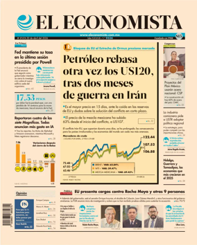 Cover of El Economista (Mexico)