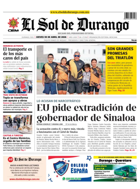Cover of El Sol de Durango