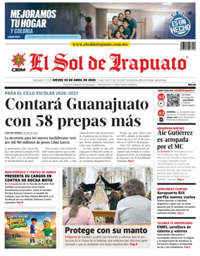 Cover of El Sol de Irapuato