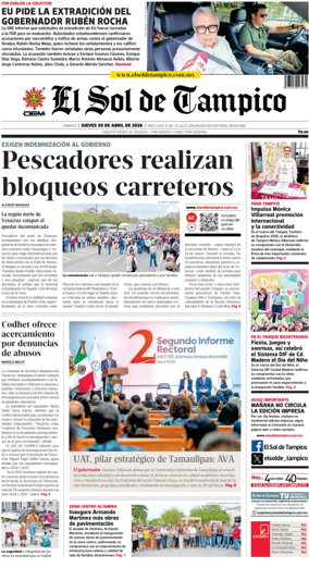 Cover of El Sol de Tampico