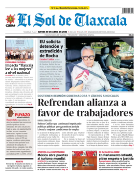 Cover of El Sol de Tlaxcala