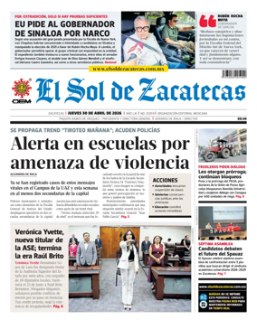 Cover of El Sol de Zacatecas