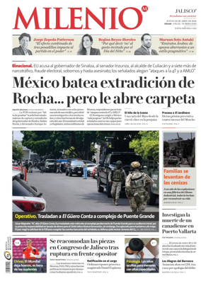 Cover of Milenio Jalisco