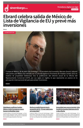 Cover of Sin Embargo destacadas