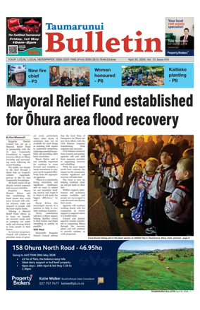 Cover of Taumarunui Bulletin