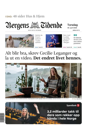 Cover of Bergens Tidende