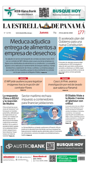 Cover of La Estrella de Panama