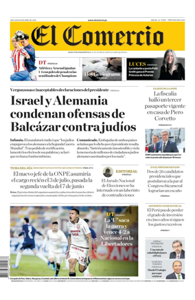 Cover of Diario El Comercio