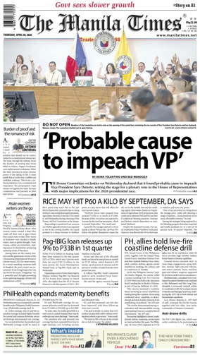 Cover of The Manila Times