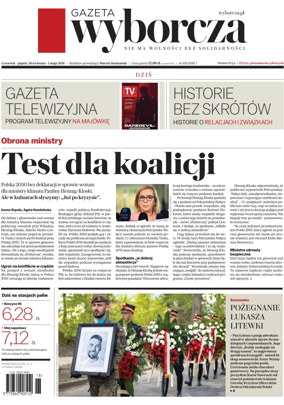 Cover of Gazeta Wyborcza