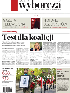 Cover of Gazeta Wyborcza Stoleczna