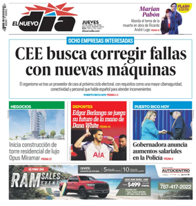 Cover of El Nuevo Dia