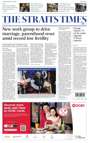 Cover of The Straits Times