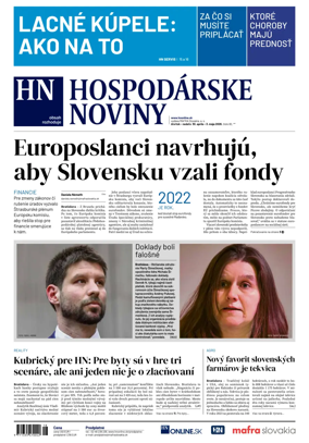 Cover of Hospodarske noviny