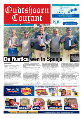 Cover of Oudtshoorn Courant