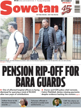 Cover of Sowetan