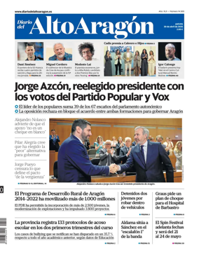 Cover of Diario del Alto Aragon