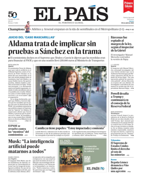 Cover of EL PAIS primera edicion
