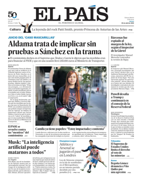 Cover of El Pais Madrid