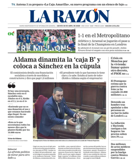 Cover of La Razon (Cataluna)