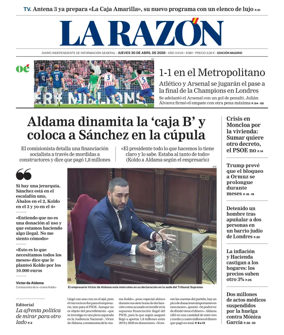 Cover of La Razon (Madrid)