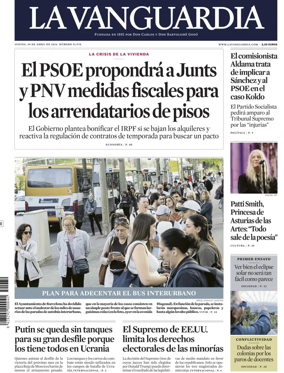 Cover of La Vanguardia (1st Edition)