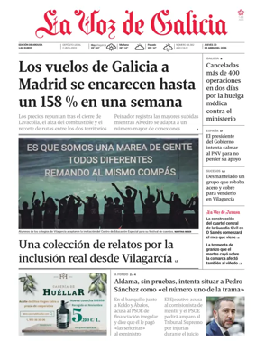 Cover of La Voz de Galicia (Arousa)