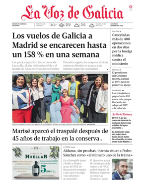 Cover of La Voz de Galicia (Barbanza)