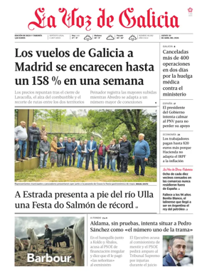 Cover of La Voz de Galicia (Deza)