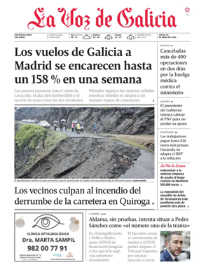 Cover of La Voz de Galicia (Monforte)