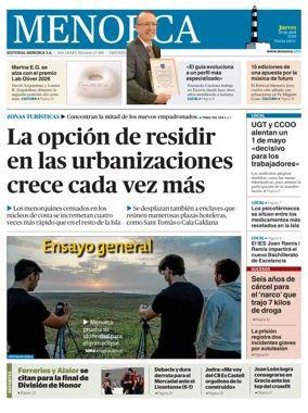 Cover of Menorca Diario Insular