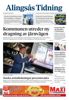 Cover of Alingsas Tidning
