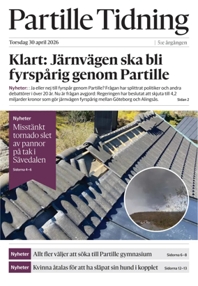 Cover of Partille Tidning