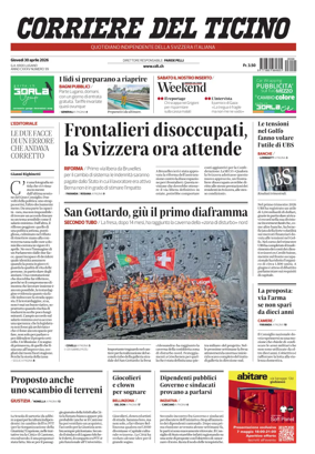 Cover of Corriere del Ticino