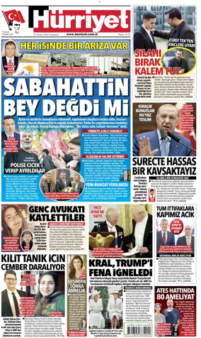 Cover of Hurriyet