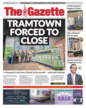 Cover of Blackpool Gazette
