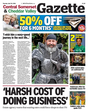 Cover of Central Somerset & Cheddar Valley Gazette