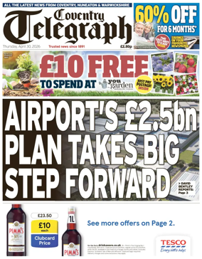 Cover of Coventry Telegraph